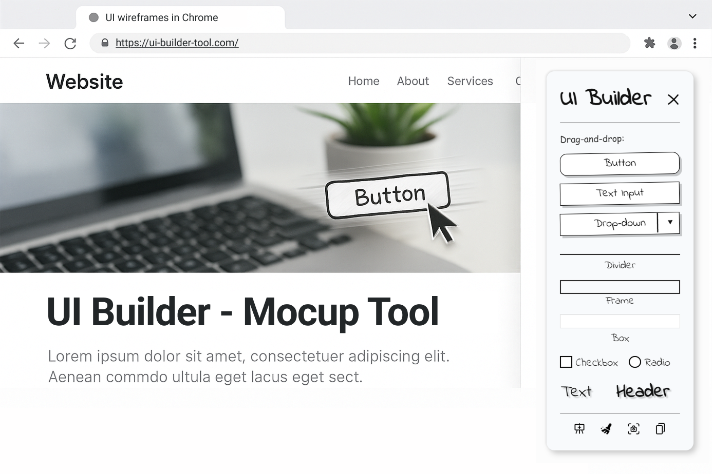 UI Builder in action